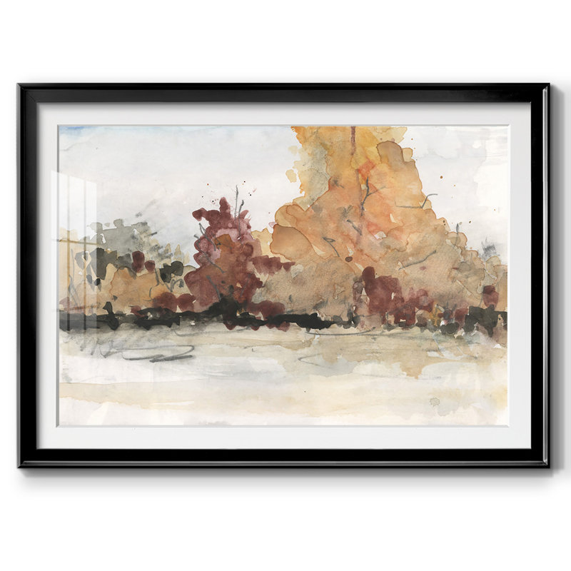 The Autumn View II, reproduction d'art encadrée, Noir, H 30 po x l 44 po x P 1,5 po