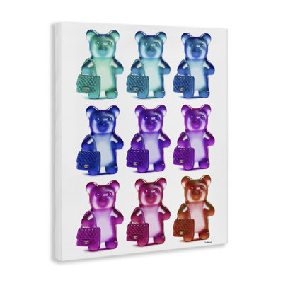  Art mural sur toile Fashion Bears & Sacs par Amanda Greenwood
