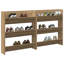 Wall Shoe Cabinets With Shelf 2 Pcs Engineered Wood-487293026