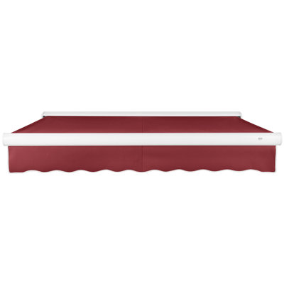 Awntech Key West Left Motorized Patio Retractable Awning with Protective Cassette