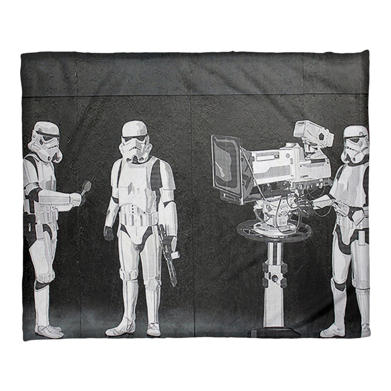Banksy Sewn Throw Blanket, 30" W x 40" L