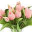 Real Touch Tulips in Glass Vase-1800222106