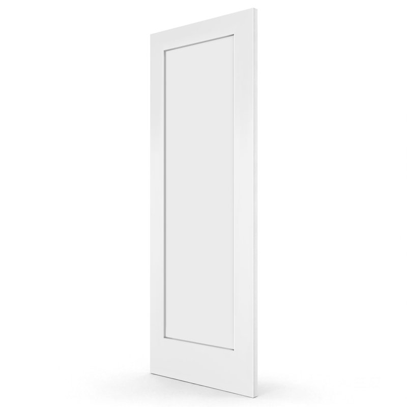 32 po x 80 po x 1 3/8 po Shaker White