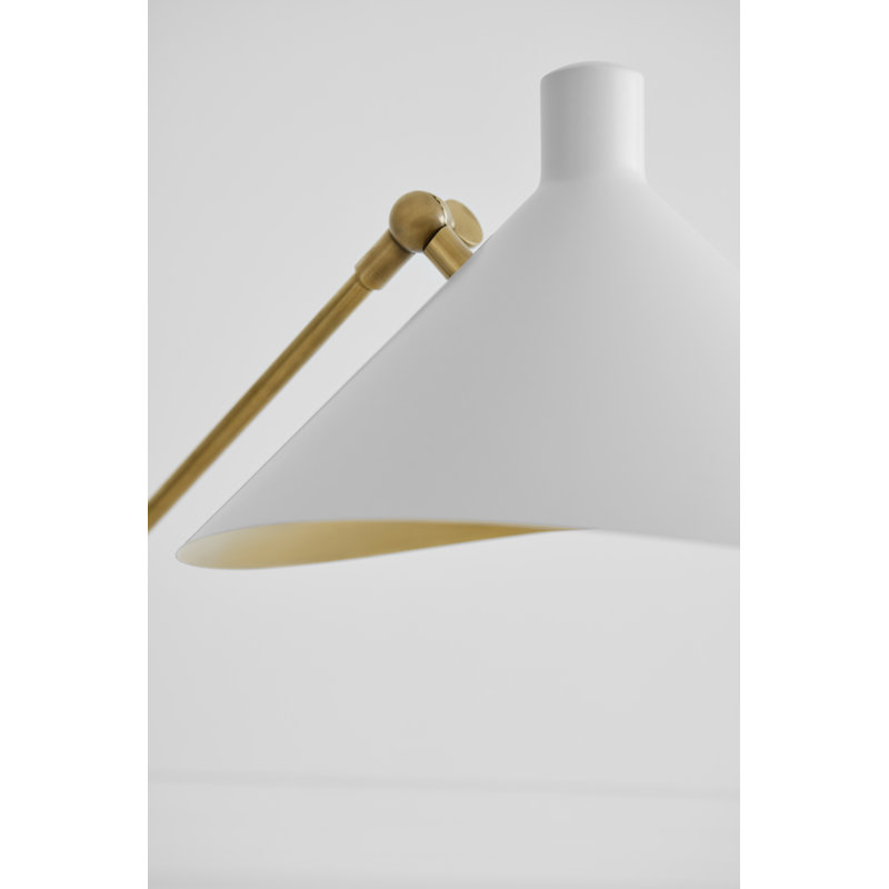 AERIN Mayotte Large Offset Floor Lamp, White