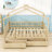 Saffir Wooden House Daybed with Two Drawers and Legs-61256902-61256903