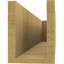 Block Block Woodgrain TimberThane Raider Tail, apprêté brun clair-88143529