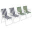 Harbour Housewares Folding Metal Beach Chairs-538144163
