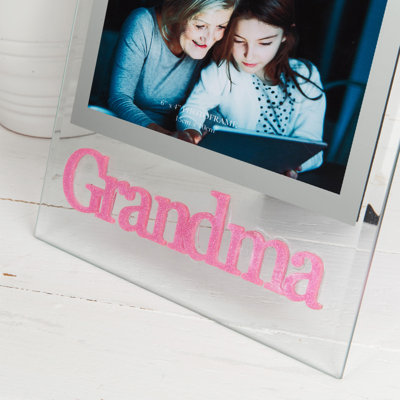 Pink Glass Picture Frame