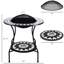 Foyer de table d'extérieur 30 po - foyer au bois 31, seau à glace de patio, étagère de rangement pour barbecue merveilleux, feu de camp, bol brûlant du camping, rassemblements imbattables