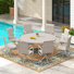 9 Piece Patio Dining Set With 60" Round Table
