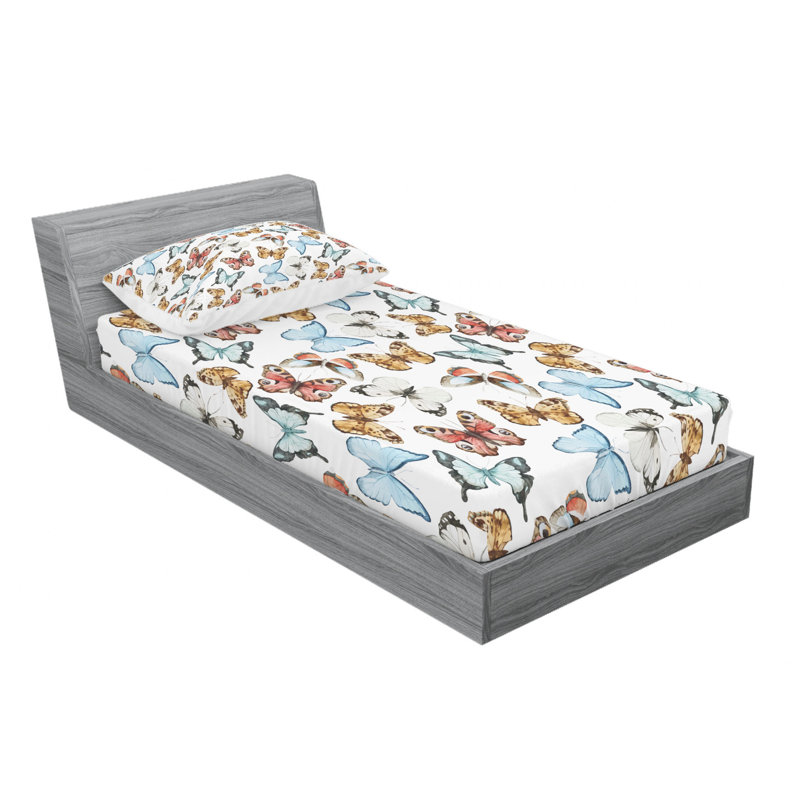Microfiber Sheet Set, Twin Sheet + Fitted Sheet + 1 Pillowcase