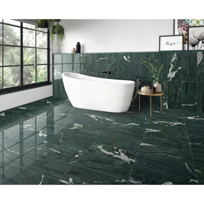 12X24 Inch Marble Polished Tiles For Hall Wall And Floor, 4 Pieces In A Box, Natural Beauty Distinction Genuine Any Residential Unique Luxury Space