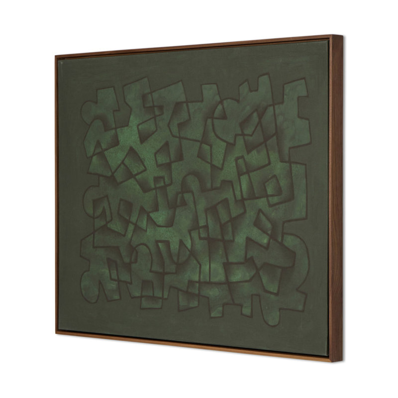 Jade Painting by Benjamin Galvan, 60" H x 40" W