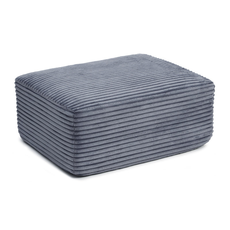 Repose-pieds en velours côtelé, repose-pieds nuage rembourré pour canapé sans os, repose-pieds modulaire en mousse à mémoire de forme compressée