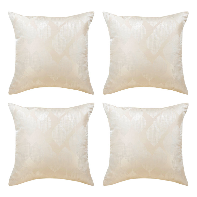 Ingram Floral Square Cushion, Cream