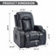 Fauteuil inclinable en polyuréthane PU - massage en 8 points, chauffage lombaire, port USB, porte-gobelets, position infinie-1069051390