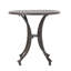 Table d'appoint d'extérieur en fonte d'aluminium durable, parfaite pour les réceptions de patio et de jardin, facile à déplacer et durable.