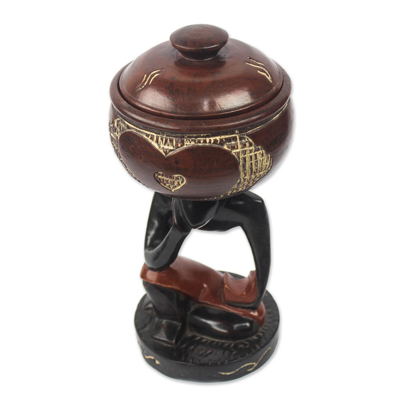 Handmade Solid Wood Table Vase