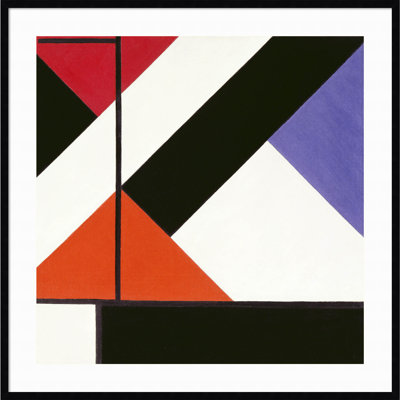 "Theo Van Doesburg", "Composition de comptoir" encadrée sur papier par Theo Van Doesburg