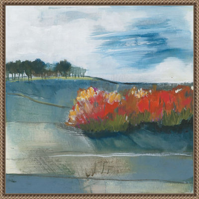 Tree Line by Framed Canvas Wall Art Print