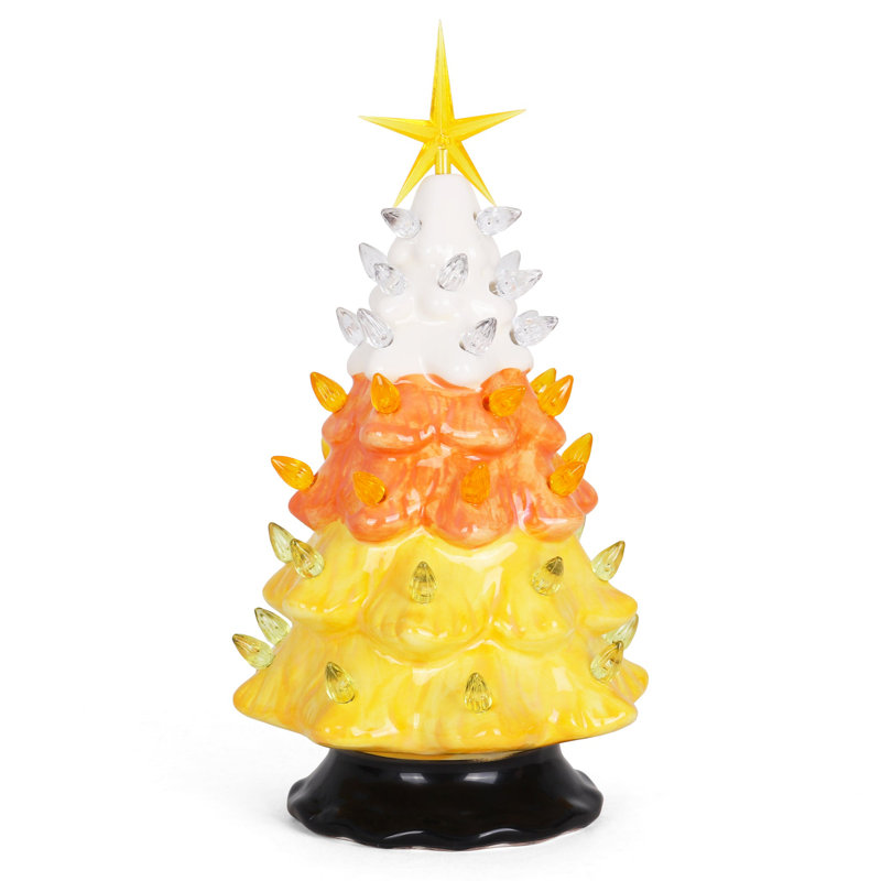 Arbre de Noël d'Halloween en céramique, Bonbon maïs