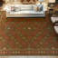 Tapis brun noué à la main de haute qualité-50231379