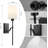 Battery Operated Wall Sconces Set Of Two,Wireless Wall Light With Remote Control, Dimmable,Warm White/Natural White/Daylight/RGB, Rechargable Wall Light For Bedroom Living Room Hallway Black-1886617985