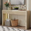 Console d'entrée rustique en bois massif avec placage en bois massif Trexm-53884169