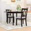 Ensemble de table de salle à manger 3 pièces peu encombrant avec abattants et chaises rembourrées pour petite place-464415071-464415070