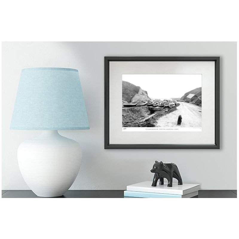 Flamborough, South Landing C1885 by Francis Frith - Single Picture Frame Print, 28cm H x 36cm W x 2.3cm D