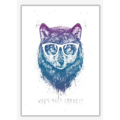 Who's Your Granny? Wolf 1 Piece Wall Art