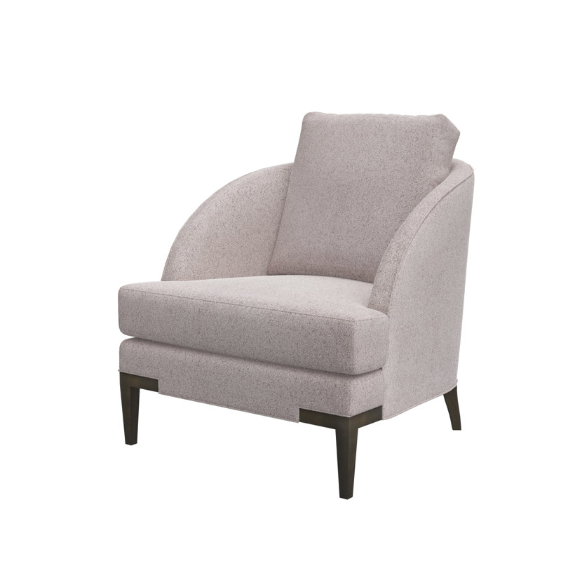 Fauteuil d'appoint Lido, Expresso, Molleton vanille (tissu performance) 1351-92