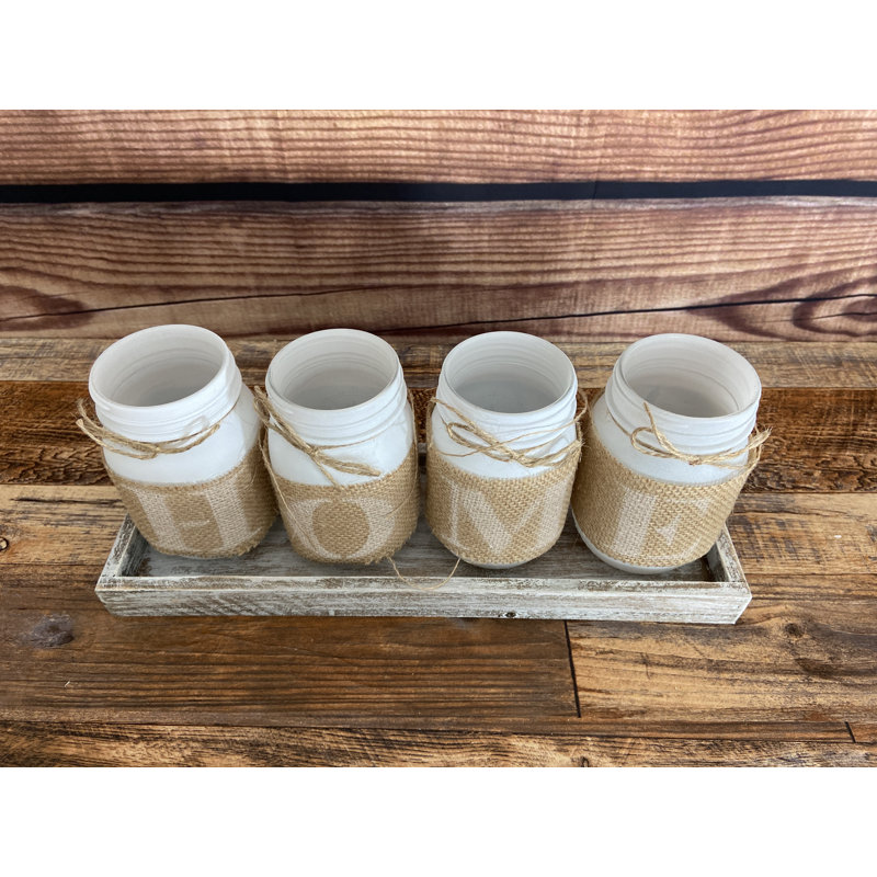 Martaveon Glass/Wood Decorative Urns & Jars