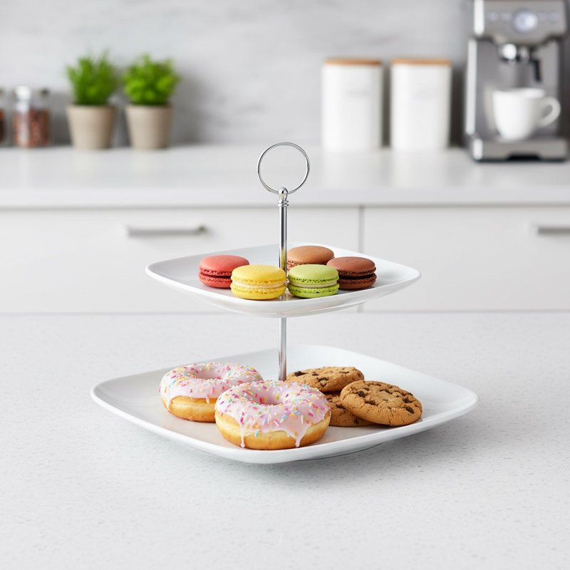 Waterside Elegant Two-Tier Cake Stand