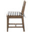 Birch Lane Twisted Band Marine 2" Textured Stripe Dining Chair Seat Pad with Ties