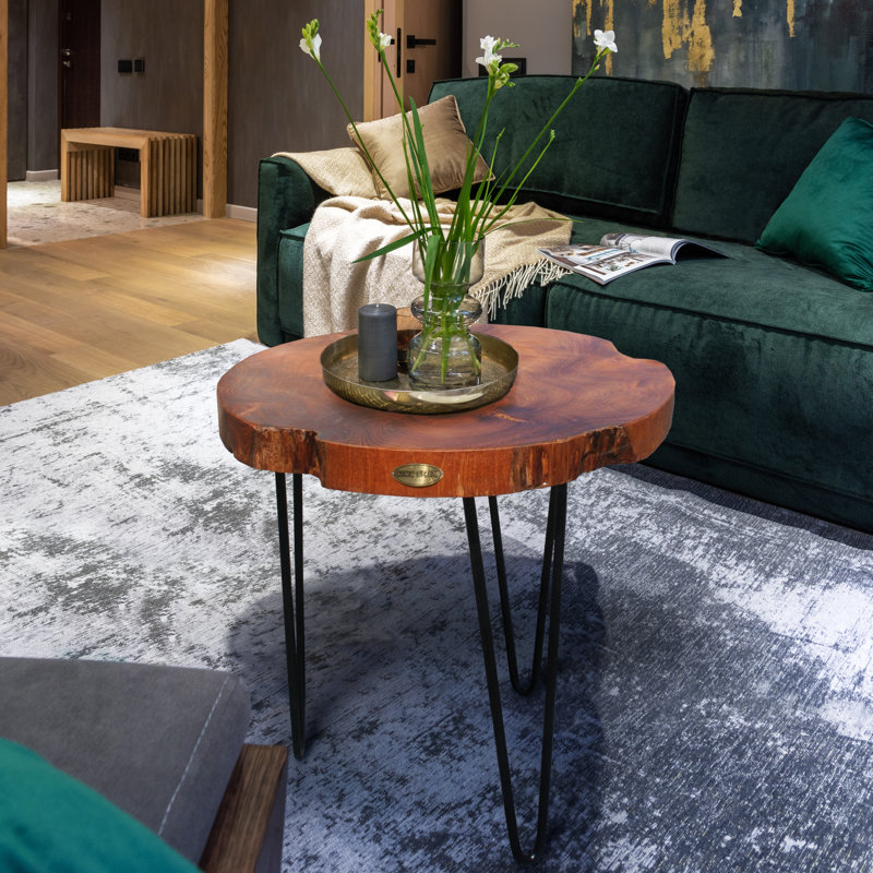 Brynne Solid Wood Top End Table