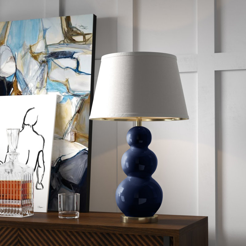 Ensemble de lampes de table Dearious, Bleu marine