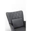 Fauteuil à bascule gris Comfy