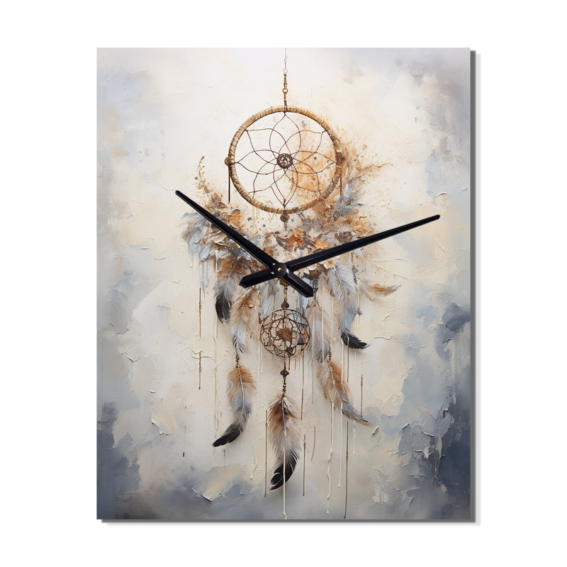 Thread Of Dreams Dreamcatcher - Horloge murale Dream Catcher, Très grand