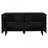 Four-Door Sideboard with Wavy Pattern Doors, Cylindrical Legs, and Sleek Metal Handles-425742556