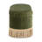 Serena 38" Oval Storage Bench Ottoman, Olive Green Performance Velvet-1610488024