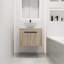 Ensemble de meuble-lavabo moderne 24 po avec lavabo en céramique, meuble-lavabo mural en chêne blanc avec porte à fermeture douce-1289565793