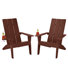 Chaise Adirondack d'extérieur moderne en plastique / résine pour chaises longues