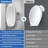 Fogless Lighted Grey No-drill Wall-mounted Anti-fog Bathroom Shower Mirror-18640300