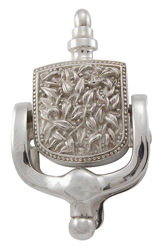 San Michele Door Knocker, Polished Silver