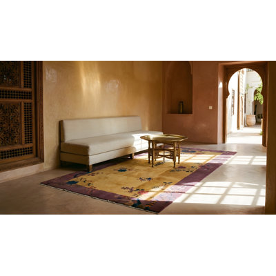 Tapis art déco chinois en laine