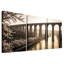 «Stone Arch Viaduct Over River with Cherry Blossoms», ensemble de 3 toiles murales-131253100