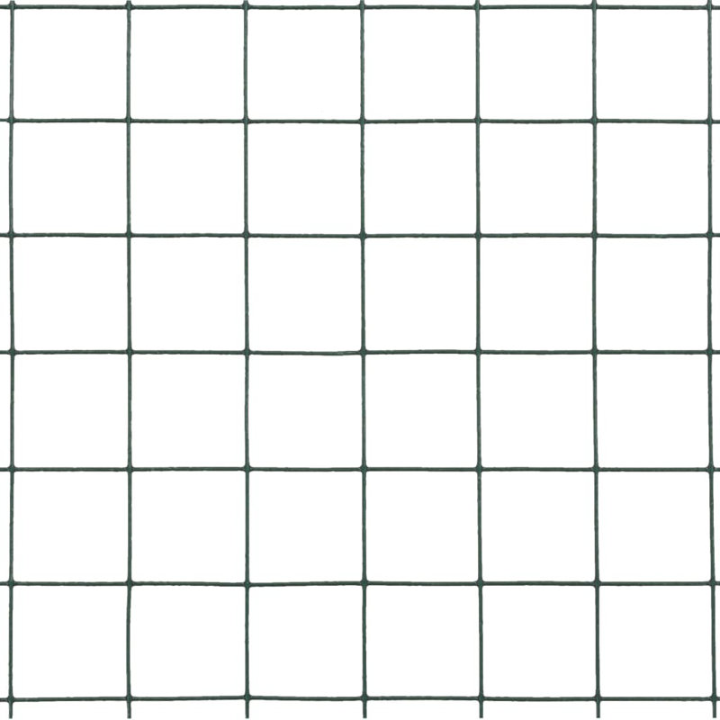Clôture en métal vert Ausable, 1 po x 1 po, L 393,7 po x H 5,9 po