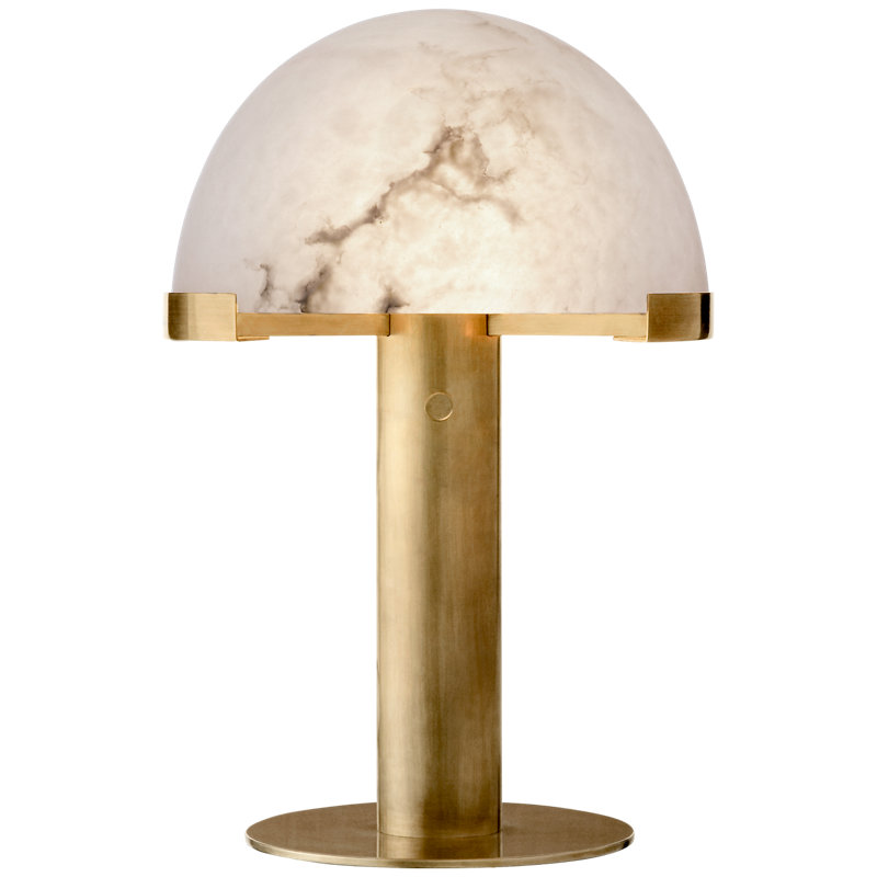 Kelly Wearstler Melange Table Lamp, 18" H x 12.25" W x 12.25" D, Antique-Burnished Brass