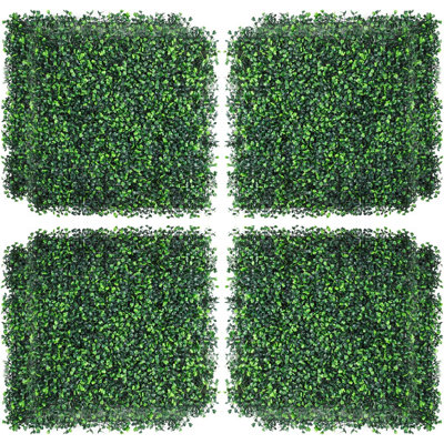 20"X20" 12 Pcs Artificial Grass Wall Panels Boxwood Hedge Wall Topiary Wall Fence